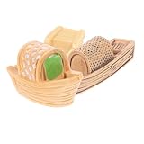 Mini statuette di barche - adatte per l'uso come accessori per micro paesaggi a tema cinese, materiali fai da te, ornamenti decorativi, ecc., decorazioni per barche in miniatura in stile rustico