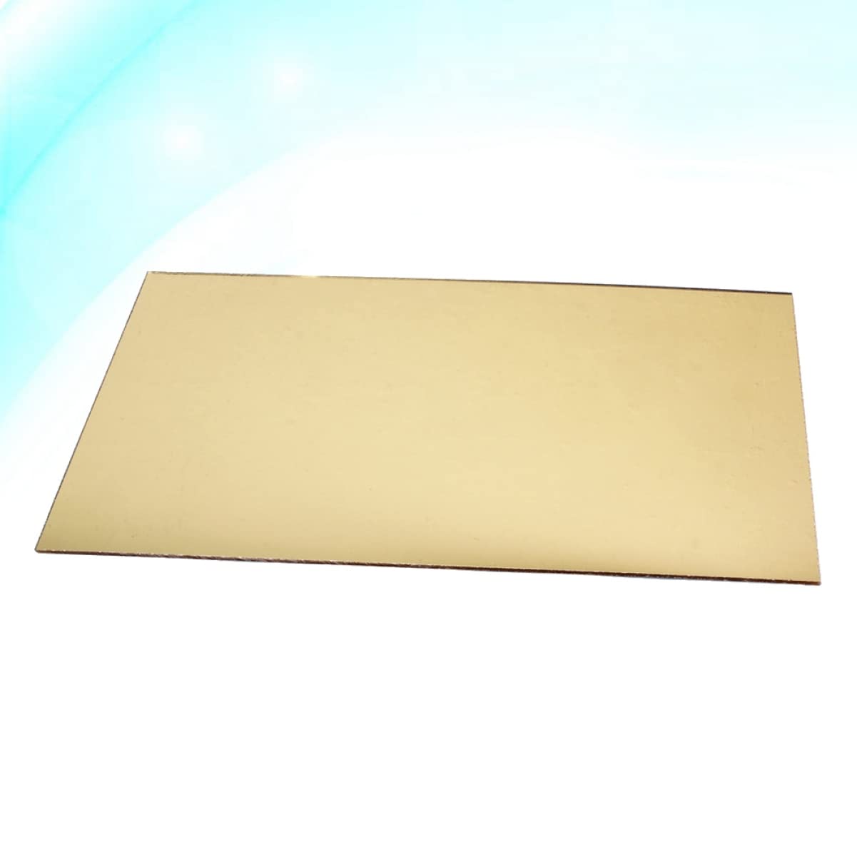 Holibanna 44 Self Adhesive Ply Acoustic Guitar Material Sheet Golden Mirror Blank Scratch Plate for Guitar Bass Non Deformation Heat Resistant Design