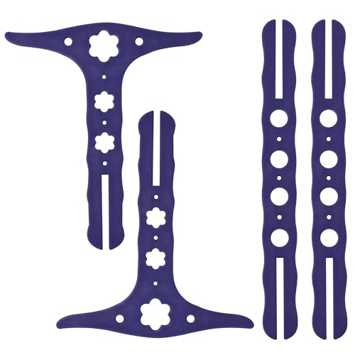 UPTTHOW 1, 1.5 & 2 Yard Adjustable Niddy Noddy for Spinning Yarn, Plastic Spinning Tool for Plying, and Winding Yarn, Thread & Wool, Purple