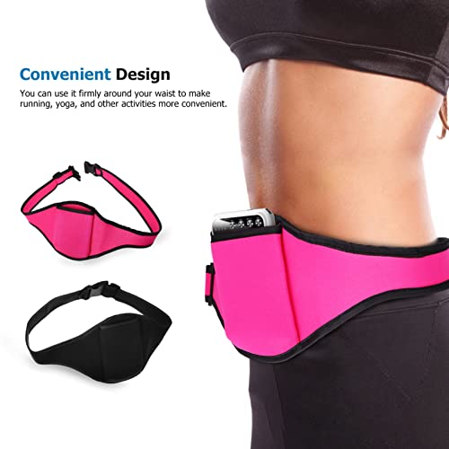 2Pcs Mic Fitness Belt Adjustable Microphone Belt Pouch With Anti Dropping Strap, Sweat Absorbent Mic Carrier Pouch, Neoprene Waist Bag For Fitness Teacher Speaker Dancing #TOP2