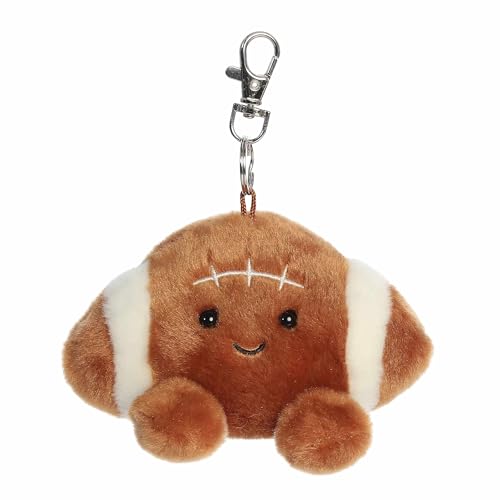 Aurora Adorable Palm Pals Tackle Football Clip-On - Fun Collectible Plush For Kids and Adult Collectors - Perfect for Decorating Rooms and Birthday Gifts - Brown 5 Inches