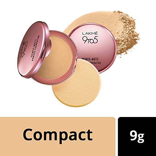 Image of Lakme Absolute Perfect Radiance Skin lightening /Brightening Night Creme 50 g And Lakme 9 to 5 Primer with Matte Powder Foundation Compact, Ivory Cream, 9g