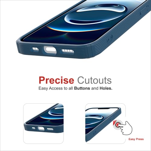 Image of for iPhone Case 16e, [Military Grade Drop Protection] Shockproof Slim Hybrid Phone Case for iPhone 16e - Indigo Blue