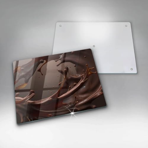 Planche à découper 52x40cm Wallfluent matériau résistant aux rayures chocolat - 6
