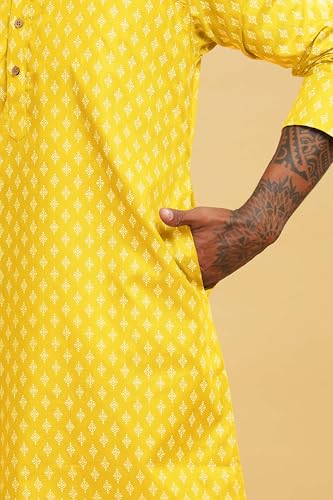 Image of BE ACTIVE Cotton Kurta for Men | Traditional and Refined Design | Indian Kurta | Full Sleeve Kurta