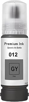 011/012 Compatible Refill Ink for Epson L8180 / L8160 Printer – Compatible Ink Bottle for Epson 011/012 Ink (Gray)