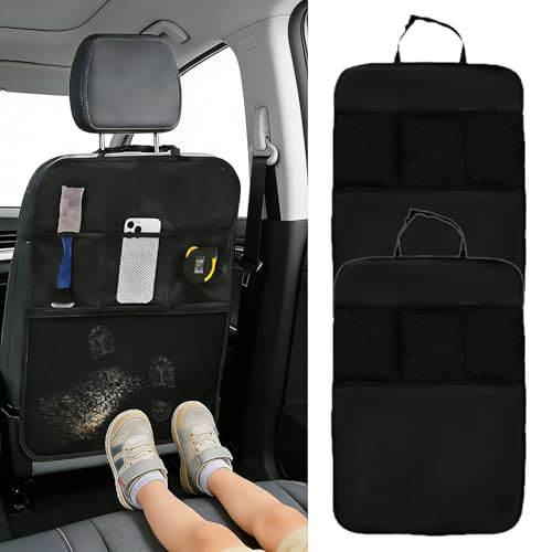 2Pcs Protection Siege Voiture Protections Dossier de siège Voiture Protections de Sièges Arrière Anti-Rayures Anti-salissures Facile à Nettoyer...