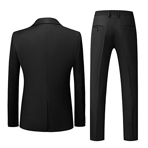 Wemaliyzd Mens 3 Piece Tuxedo Suit Classic Fit Double Breasted Vest Pants2