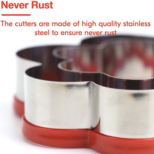 4 Pcs Dog Bone And Dog Paw Cookie Cutters, Dog Treats Cookie Cutter, Dog Bone Shapes Cutters, Homemade Dog Biscuit Treats Cutters, Coated With Soft Pvc For Protection #TOP4