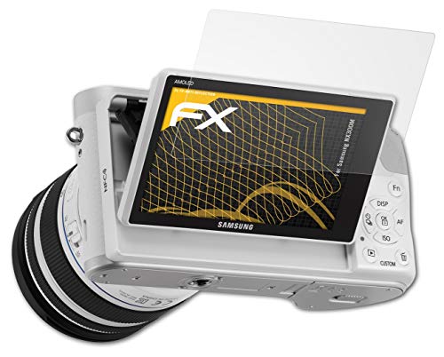 atFoliX Screen Protector compatible with Samsung NX300M Screen Protection Film, anti-reflective and shock-absorbing FX Protector Film (3X)