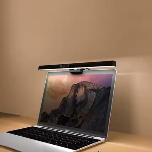Image of LED Monitor Light Bar, USB Powered Screen Light with 3 Color Modes, Stepless Brightness Control, Eye-Caring Monitor Lamp, Touch Control, Auto-Off Timer, Adjustable Clip-On Light for PC, Laptop