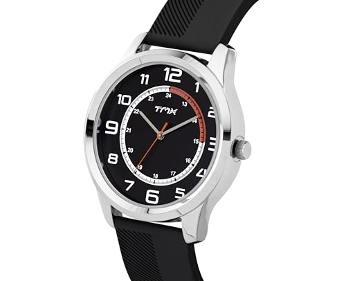 Image of TMX Men Analog 3 Hands Black Round Dial Watch-TM0TG8402T