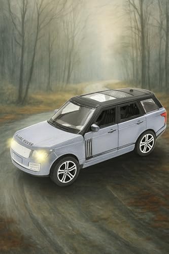 Image of DREAMY DEN Range Rover SUV 1:32 Scale Die-Cast Metal Toy Car with Pull Back Action, Light & Sound, Openable Doors, Alloy Body Toy for Kids & Collectors (Multicolour)