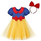 ♥ GRÖßE: Schneewittchen Kostüm Kleid für 2, 3, 4, 5, 6, 7, 8, 9 Jahre Alt Mädchen. Die Tabelle der Größe bedeutet Altersgruppen für Mädchen. Sie dienen nur zur allgemeinen Orientierung. Für die genaueste Anpassung empfehlen wir vor dem Kauf eine detaillierte Messung