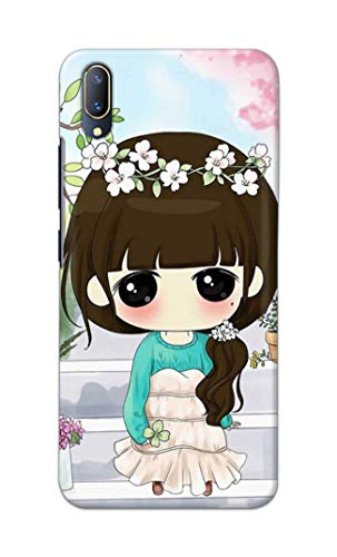 Image of PRINTFIDAA Cartoon Girl Printed Designer Hard Back Case Cover for Vivo V11 Pro / X21s -(UO) MVN1009