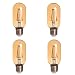 HERO-LED T14-DSGT-4W-WW22 Dimmable Gold Tint T14 E26/E27 4W Radio Style LED Vintage Antique Filament Bulb, 40W Equivalent, Ultra Warm White 2200K (Amber Glow), 4-Pack