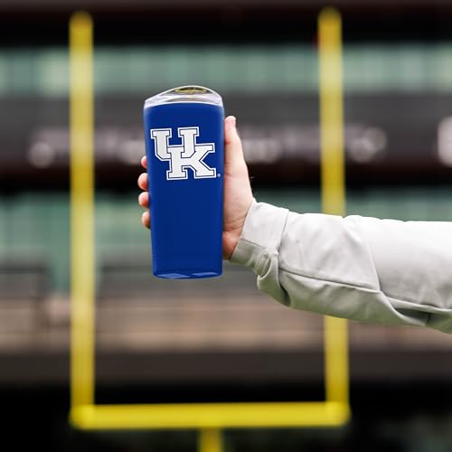 Image of Logo Brands NCAA 20 oz Powder Coat Stainless Tumbler -Double-Wall Insulated Everday Tumbler for Hot or Cold Drinks, High Lip Lid, Team Color