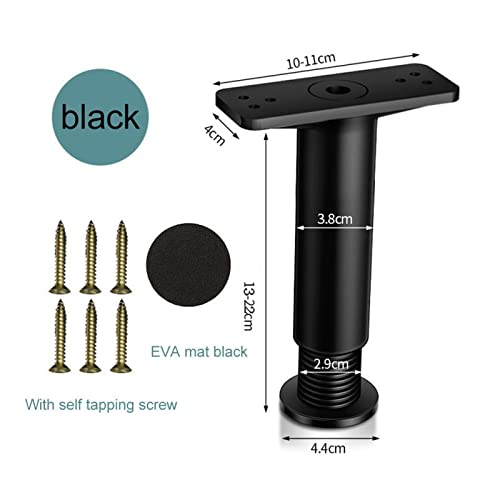 RANRAO 1 x gambe di supporto regolabili per letto