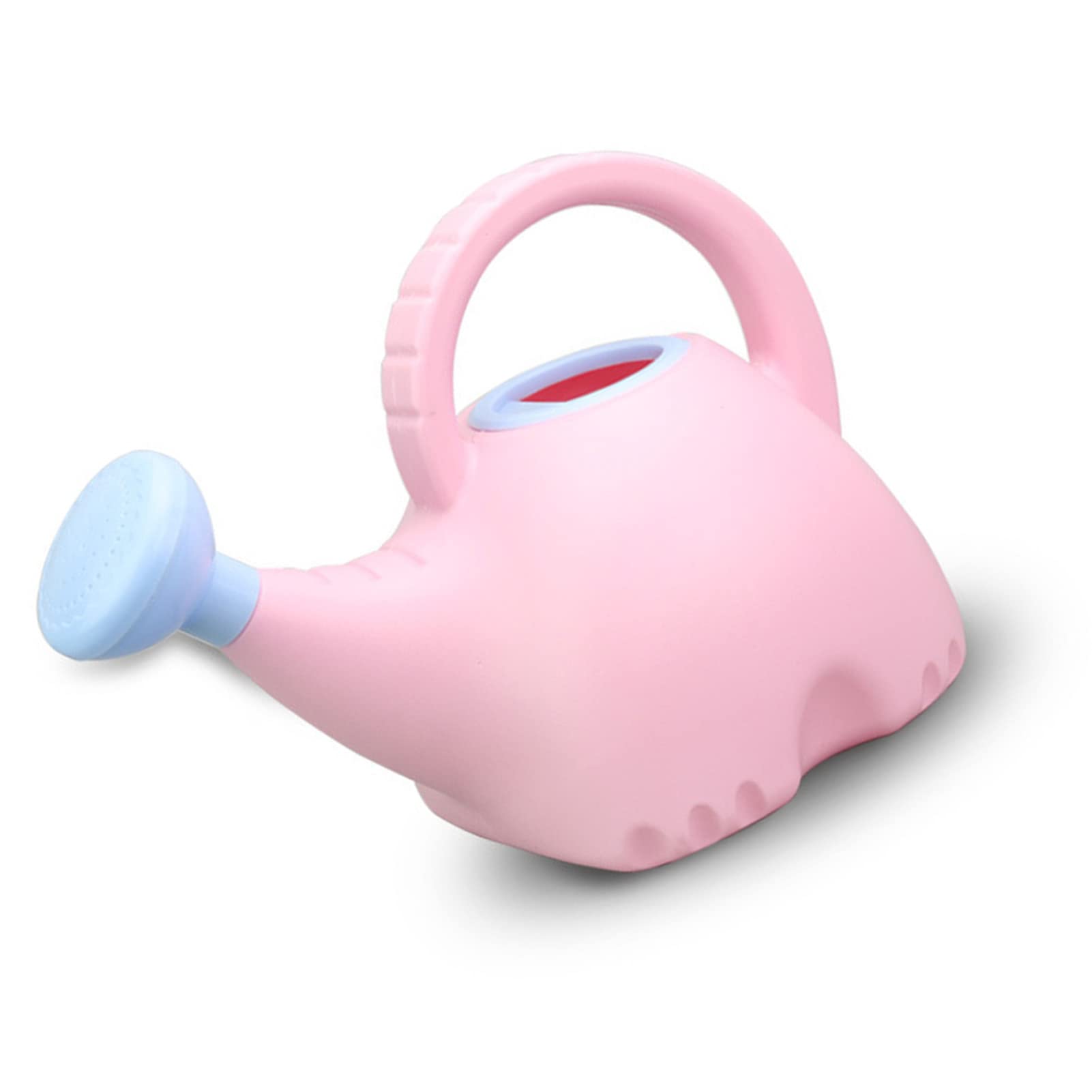 OEBUAFI Children Watering Can, Elephant Shape Cute Plastic Gardening Toy 1.5L with Comfortable Handle, for Kids Outdoor Fun and Nature Learning (Pink)