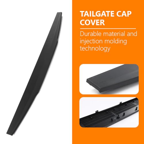 Image of G-PLUS Tailgate Top Trim Cap Cover Molding | Compatible with 2017-2022 Ford Super Duty F250 F350 F450 F550 HC3Z-9941018-AD