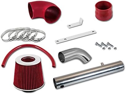 3" Red Cold Air Intake Kit + Filter Compatible with 2005-2010 Chrysler 300 with 2.7L V6