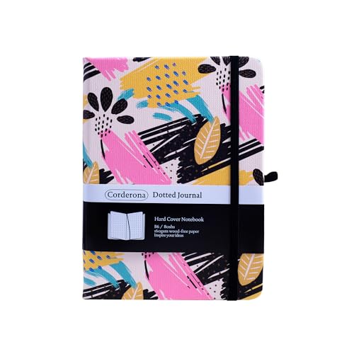 Carnet de notes à pois B6 couverture rigide papier 160g journal intime pointillé