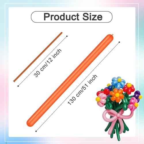 Image of Animal Balloons - 260 Long Balloons for Balloon Animals & Twisting, 100Pcs