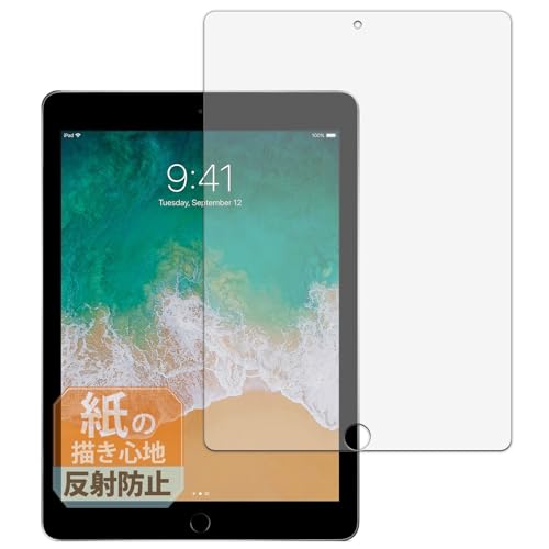 Leipsden Apple iPad (第5世代) 対応 Paper Texture 保護 フィルム 紙に書くような書き心地 反射低減 防指紋 日本製