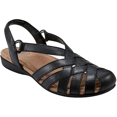 Earth Women's Berri Fisherman Sandals in Black Cover