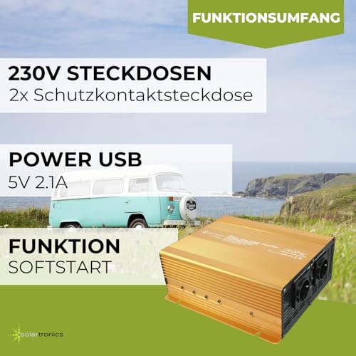Wechselrichter Solartronics NP1500 1500W zur Spannungsumwandlung