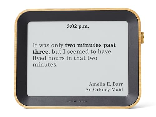 Author Clock – Literary Clock that Tells Time Using Book Quotes | Unique Gift for Book Lovers |...