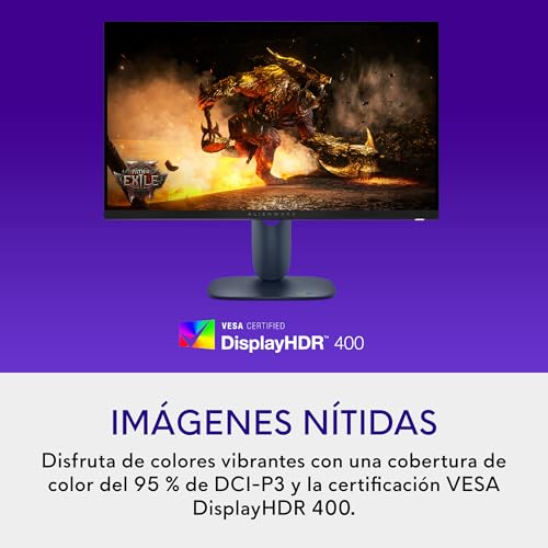 Miniatura 4 de Alienware 27 Monitor Gaming - AW2725DM, QHD (2560x1440), 180Hz, Fast IPS, 1ms, NVIDIA G-Sync Compatible, AMD FreeSync, 95% DCI-P3, HDR400, DisplayPort, 2 HDMI, 3 USB, 3 Años de Garantía