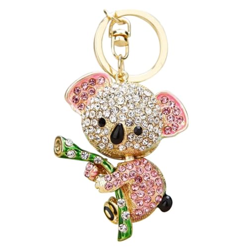 Bijoux de sac koala en strass, pendentif de haute finition pour clé