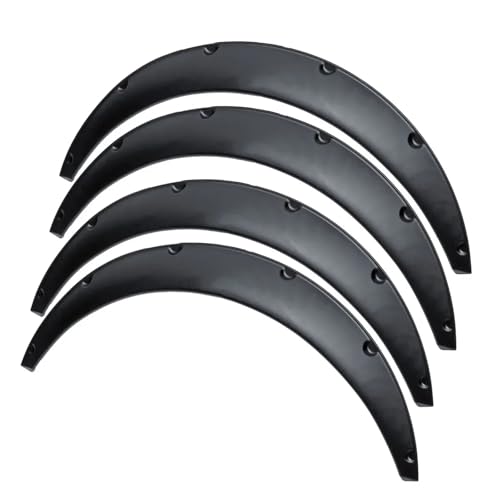 Protector de cejas de rueda compatible con Audi y BMW, guardabarros extensible color negro 3