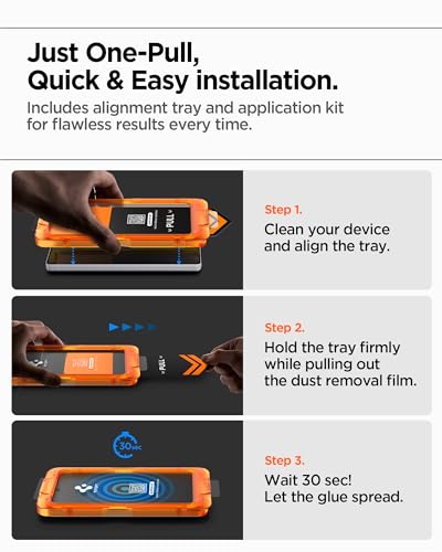 Image of Spigen AlignMaster S [Privacy] Tempered Glass Screen Guard for Galaxy S25 Ultra [2 Pack]