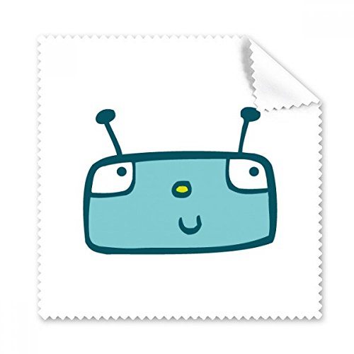 Tissu pour lunettes et screen cleaner robot de nettoyage anti-traces bleu, lot de 5 pièces
