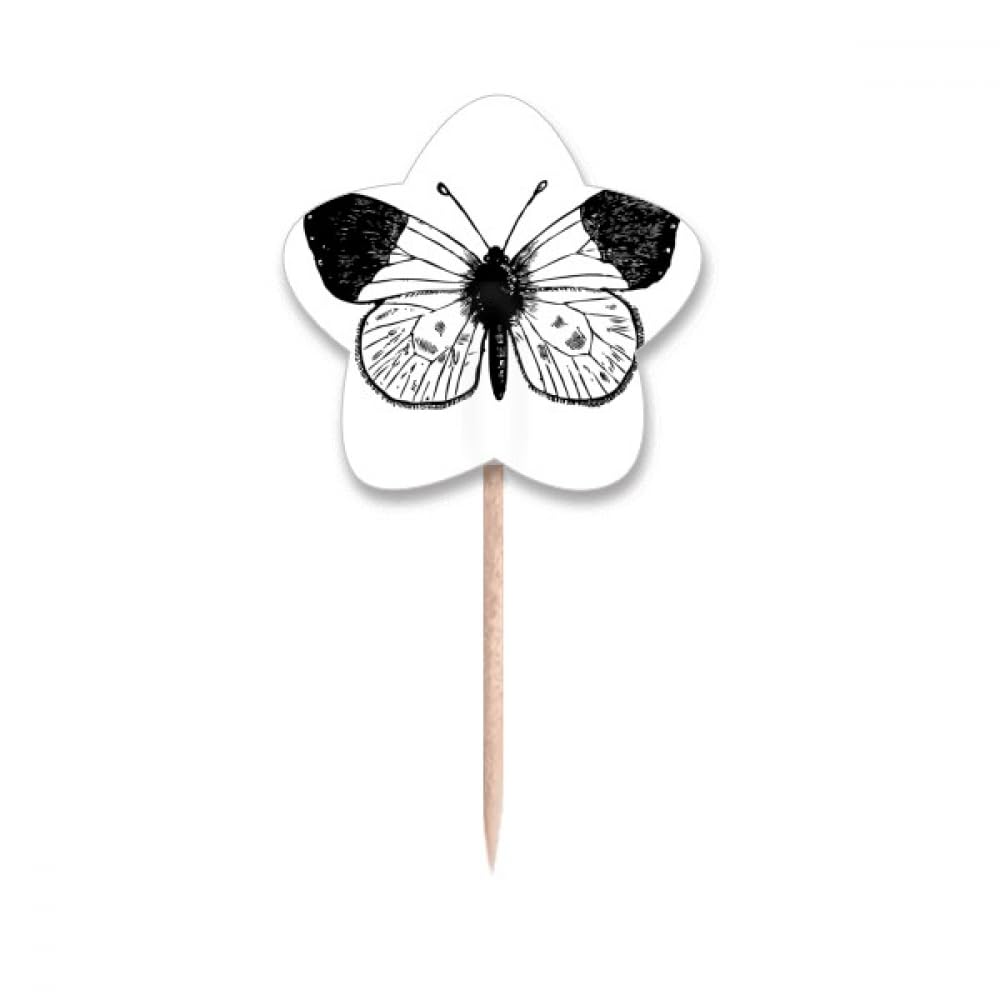Cure-dents drapeaux étoile White Wings pour décoration de cupcakes