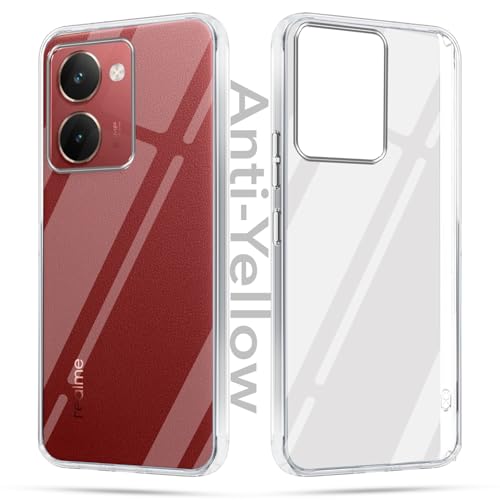 Image of Jkobi Lifetime Anti-Yellow Clear Back Case Cover for Realme P3 Ultra (Sleek Hard Crystal | Shockproof and Camera Protection)