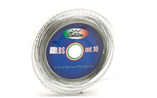filo termosaldante acciaio plastificato cavetto terminali luccio serra pesca traina mare (lbs15)