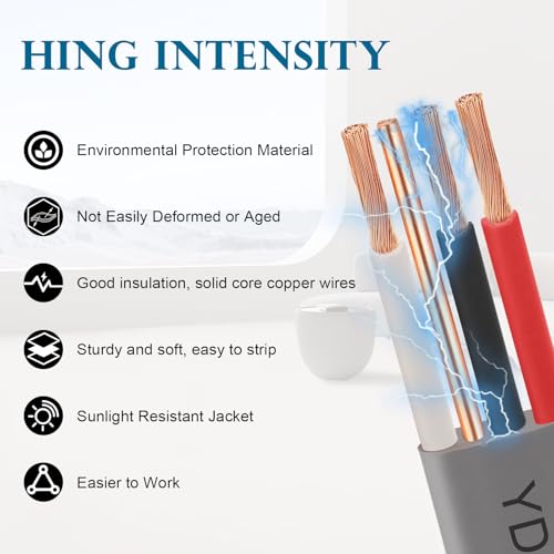 Image of 10 /3 UF-B Wire - 10FT 100% Pure Copper 10AWG 3 Connector Direct Burial Electrical Cable for Underground Feeder Wet or Corrosive Locations Indoor & Outdoor etc