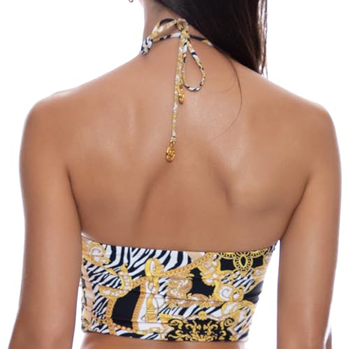 Luli Fama Women's Goddess Vibes - Multi Ring Cropped Tank2