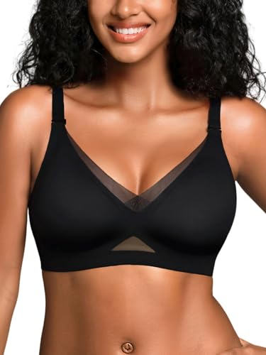 Image of Jelly Bras for Women No Underwire, Full Coverage Seamless Comfortable Bralette with Support and Lift, Wireless Padded Bra