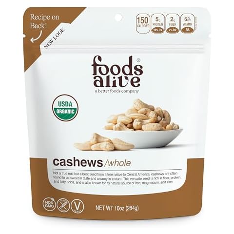Foods Alive | Organic Cashews | 10 oz Cover