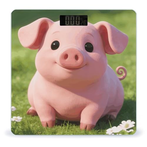 Balanza digital Pink Pig para peso corporal hasta 180 kg