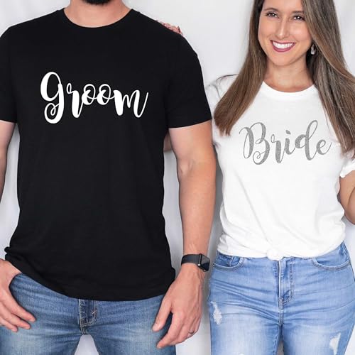 Groom Shirt – Bachelor Party Shirts for Men – Matching Bride and Groom T Shirts for Couples – Soft Modern Fit Wedding Tee3