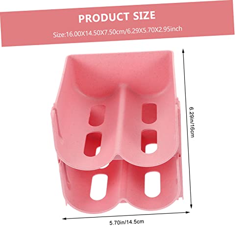 Soporte para botellas apilable de 4 piezas para refrigerador miniatura 2