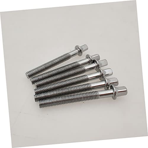 FAVOMOTO Pack de 12 piezas de hardware para batería: tornillos y arandelas metálicos para montaje de aros de bombo, tom y micrófono miniatura 4