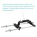Aoerzn Premium Adjustable Battery Hold Down for Tray, Universal Adjustable Battery Crossbar with J Bolt, fit for SUV Car, Good Contact, Corrosion Resistance (10inches / 23cm bolts)