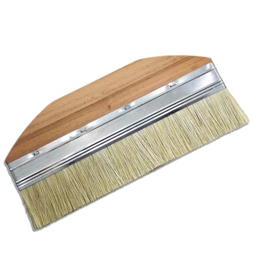 Limewash Paint Brush Natural Bristle Large Wide Brush for Brick Stone and Interior Walls Extra-Long 9-Inch Brush for Lime Wash Paint Application