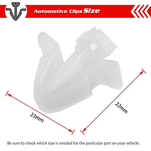 Image of OTUAYAUTO 30Pcs 76882-0M060 White Grille Clips - Replacement for Nissan Titan Altima Frontier Pathfinder Xterra 240SX NV, Infiniti FX35 FX45 G35 M35 M45 Q45 Pickup Front Grille Clips